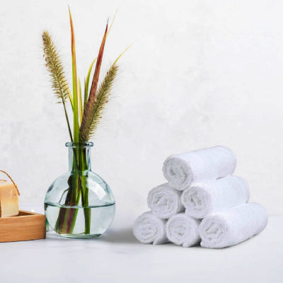 100% Cotton Face Towels 12 pack